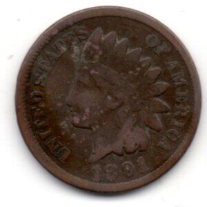 Estate Find: 1891 Indian Head Small Cent - Scarce